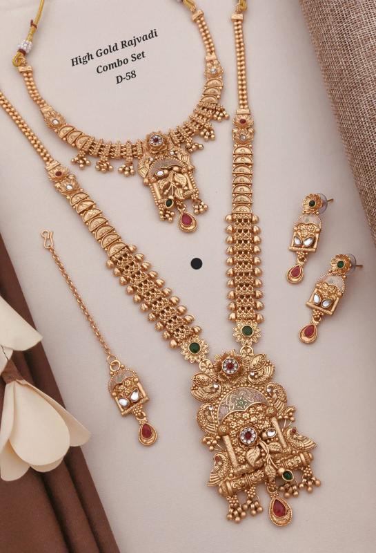 Matte Finish combo set D 58 Imitation jewellery wholesalers in Rajkot